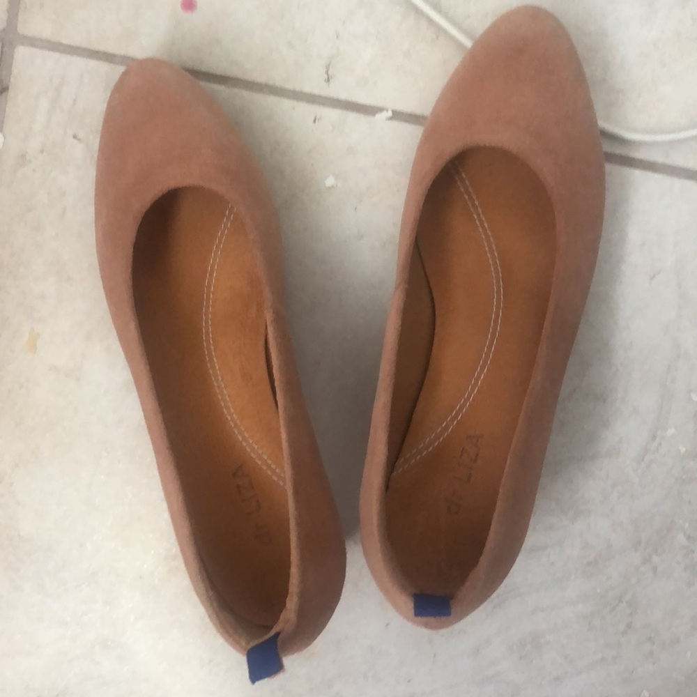 Dr Liza suede pumps peach undertone 6.5w
